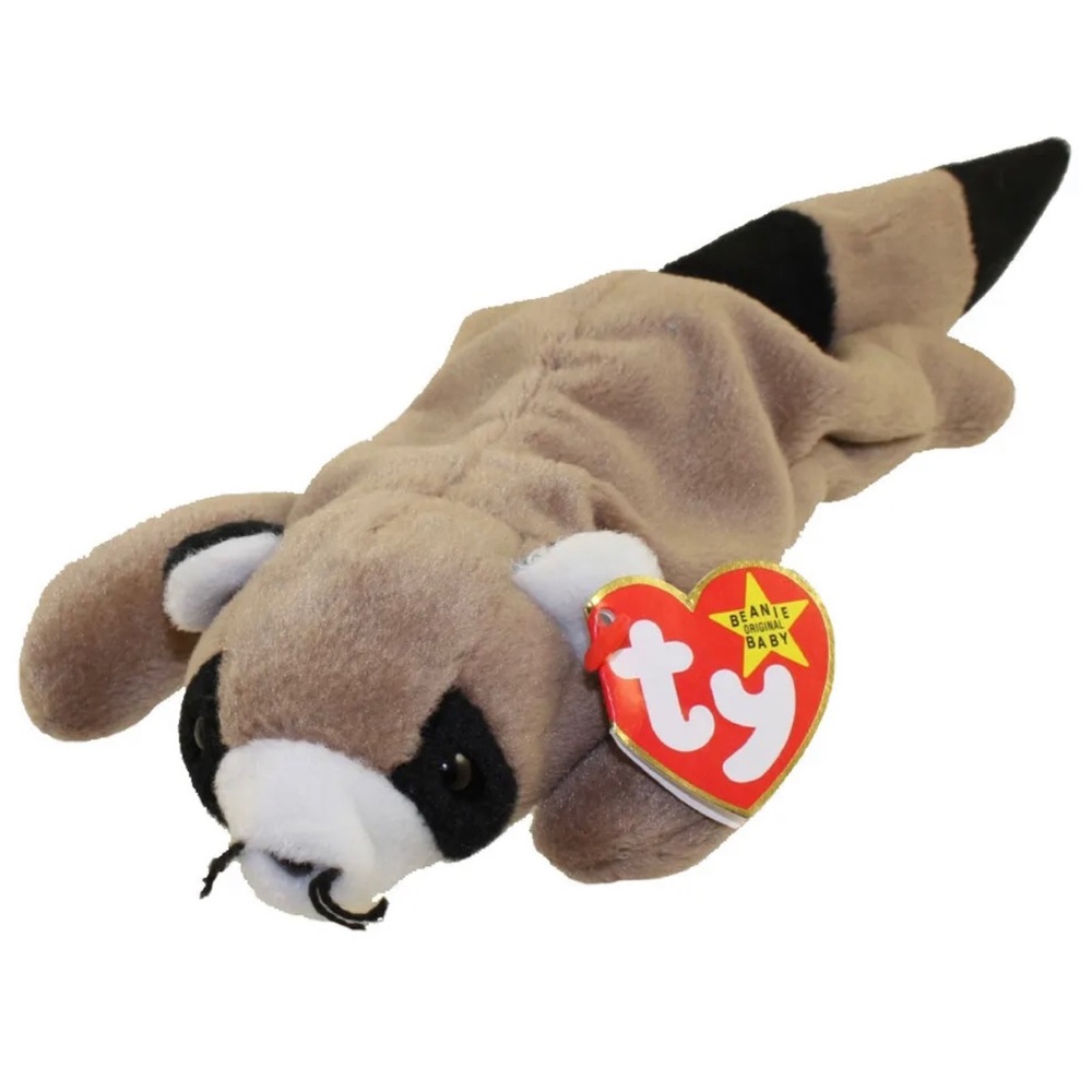 Ty Beanie Baby Ringo Raccoon 4014 Excellent/Mint Condition.